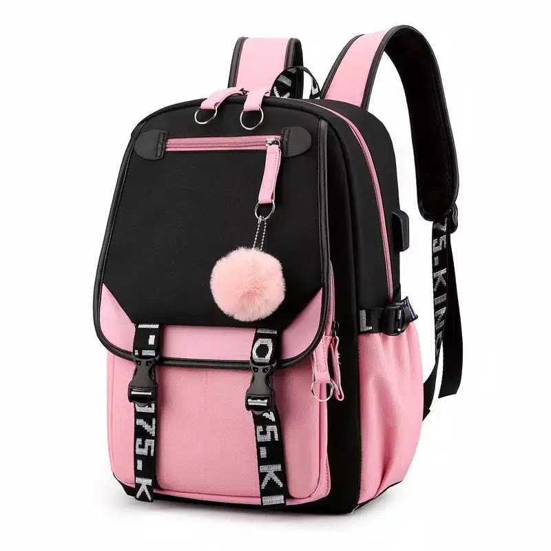 Tas Anak Sekolah Laki laki Simple SD SMP SMA Ransel Backpack Cowok Cewek Garsel-1