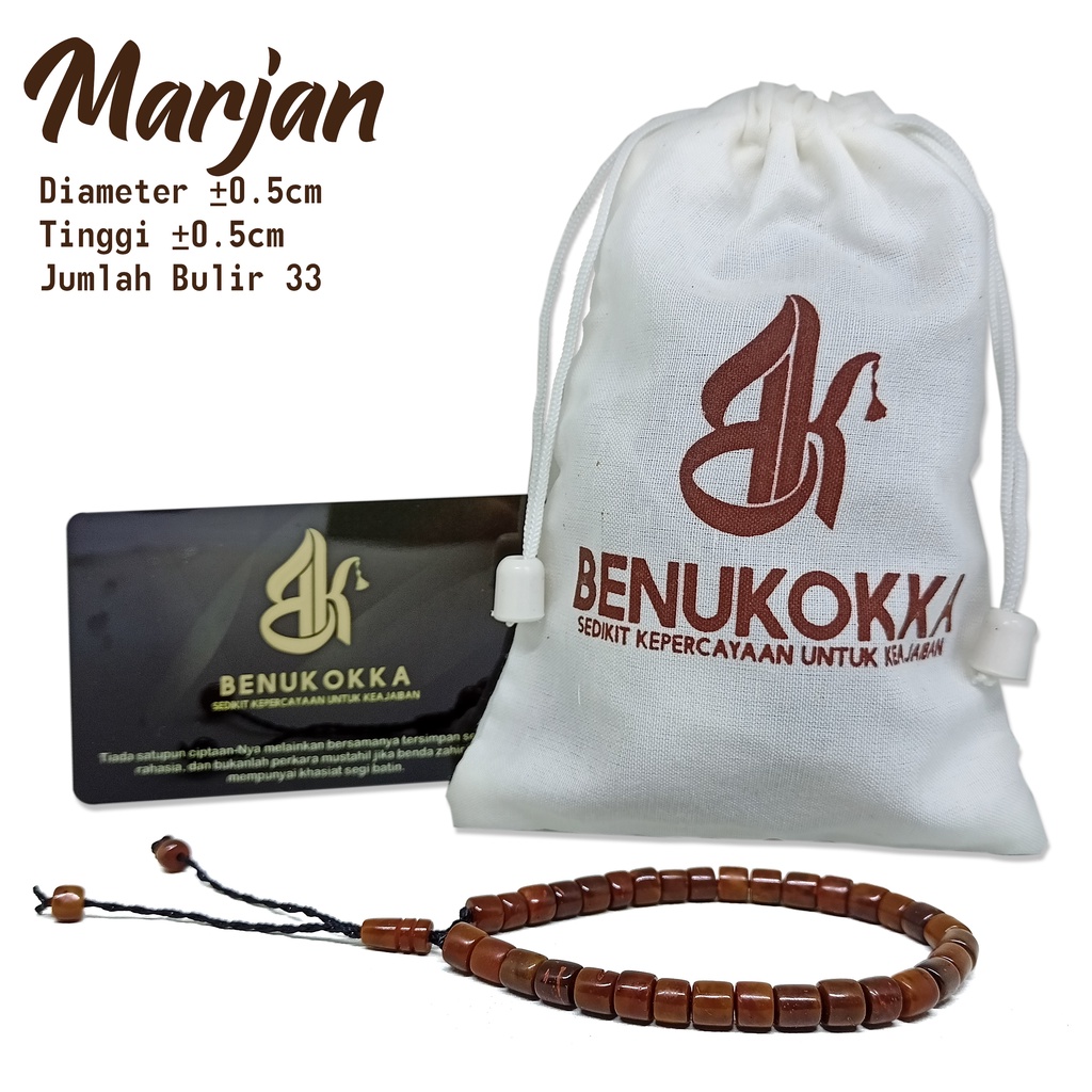 GARANSI SELAMANYA Gelang Koka Original Asli Kaukah Gelang Kayu BENUKOKKA-Marjan