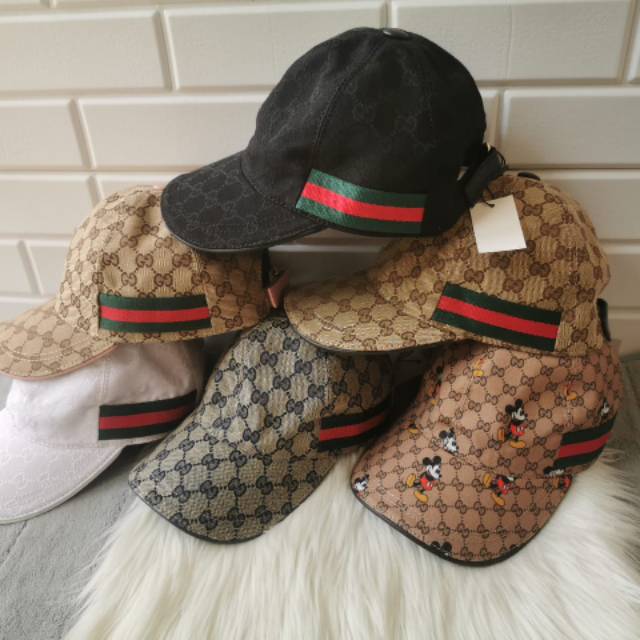 Topi gucci mickey free box / topi baseball import / gucci baseball mickey hat