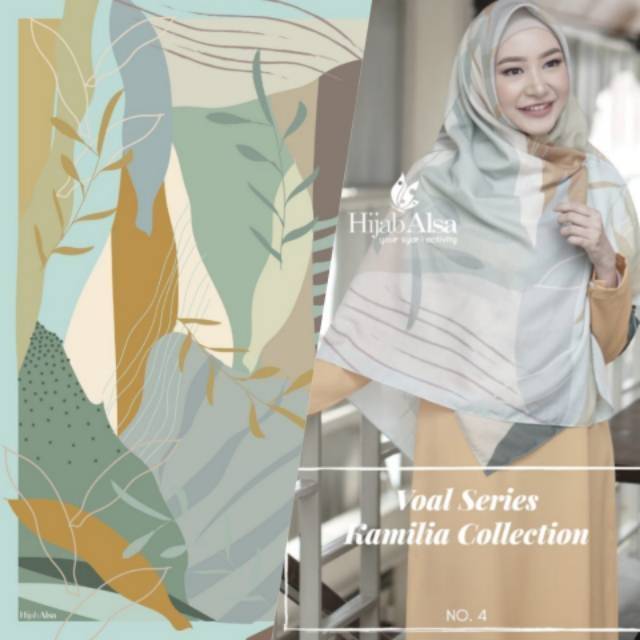 VOAL SEGI EMPAT KAMILIA - Original Hijab Alsa