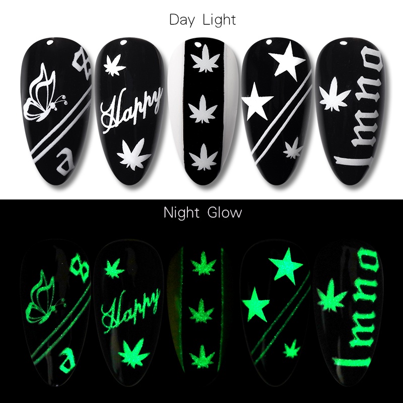 1 Lembar Stiker Kuku 3D Desain Kepingan Salju Malaikat Labu Halloween Untuk Dekorasi Nail Art