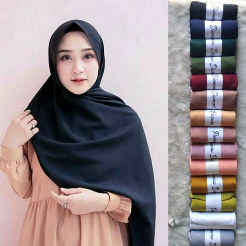 hijab pasmina premium | hijab plisket | pashmina diamond | Jilbab kerudung pashmina