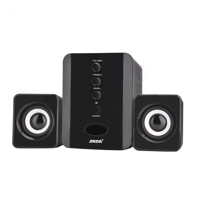 SADA D-202 Speaker Stereo 2.1 with Subwoofer &amp; USB Power - Hitam