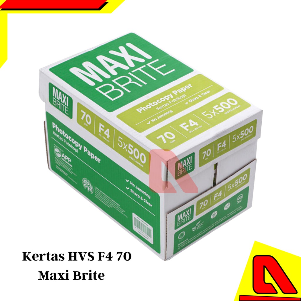 

KERTAS HVS F4 70GRAM MAXI 1BOKS/DOZ MURAH