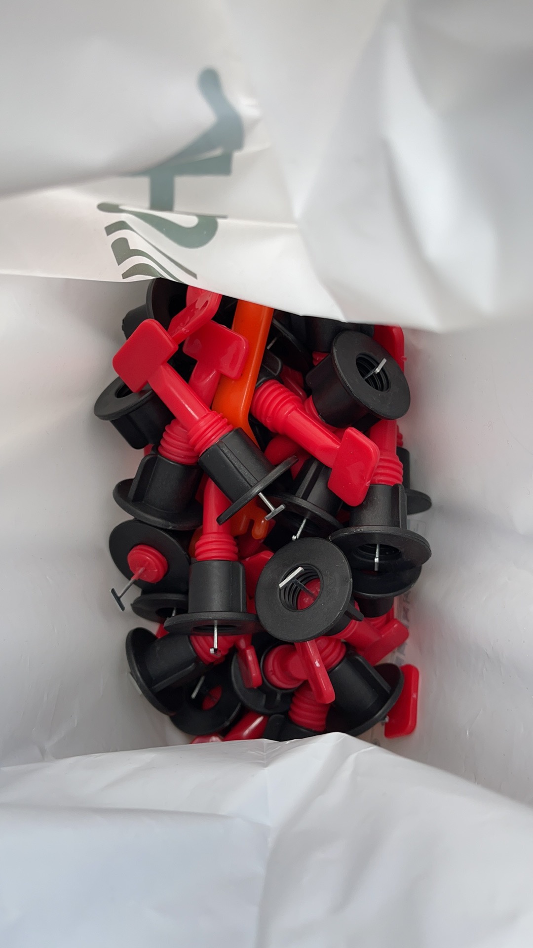 Tile Leveling Spacer Reusable Set 50pcs Alat Perata Level Pengatur Jarak Natt Keramik Granit Dinding