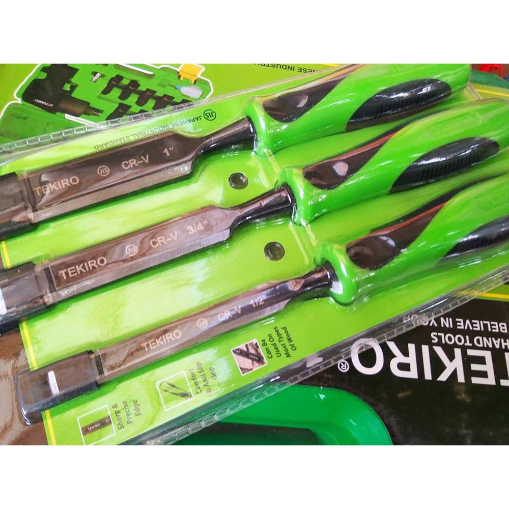 tatah kayu set 3pcs TEKIRO  ketam serut kayu  Tekiro wood chisel