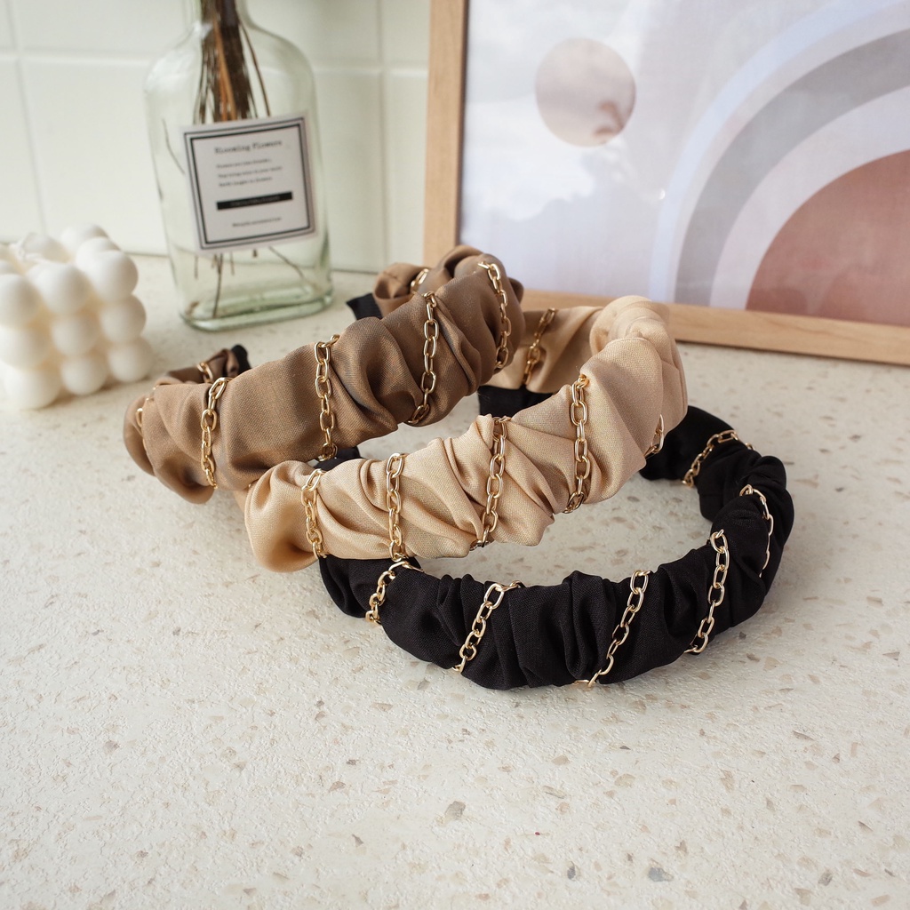 HEADBAND / BANDO RUFFLED CHAIN - 2029