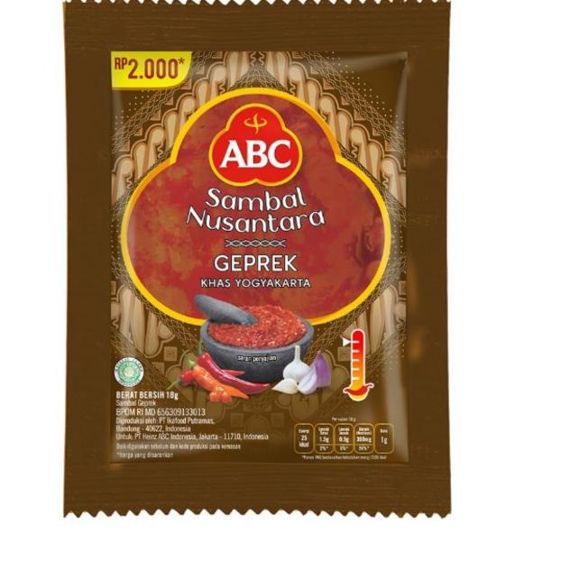 

kode L1x1W- ☘️ MUMTAAZZTORE ☘️ ABC Sambal Nusantara Sambal Terasi Teri Geprek Rendang Hijau