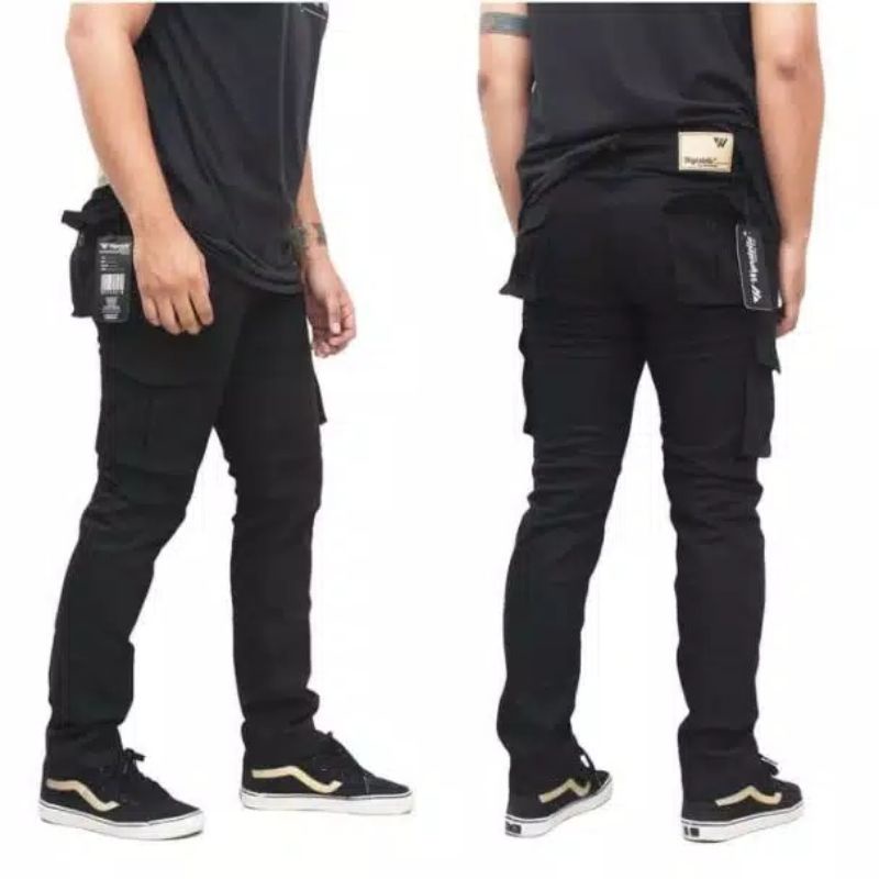 CELANA PRIA CARGO CHINO Slim fit Panjang Kerja kantor Santai Liburan Cowok Gentleman Boy Skinnyhty