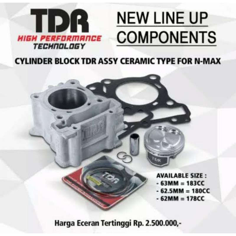 Block Bore Up ( Cylinder Block Assy ) CERAMIC TDR N MAX / AEROX 155 Original