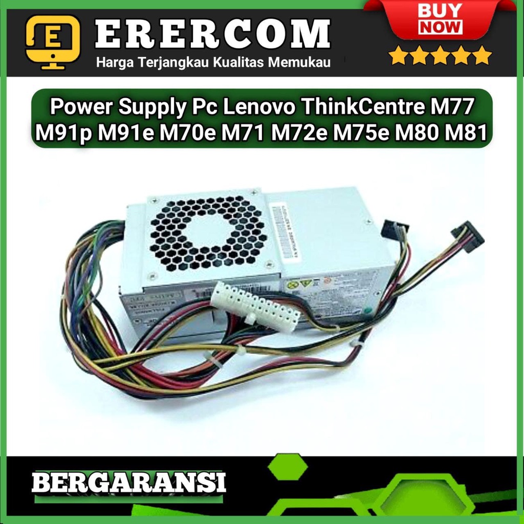 Power Supply Power Suplay Psu Pc Thinkcentre Lenovo 24/4 Pin Atx M70e M71e M72e M75e M77 M80 M81 M91