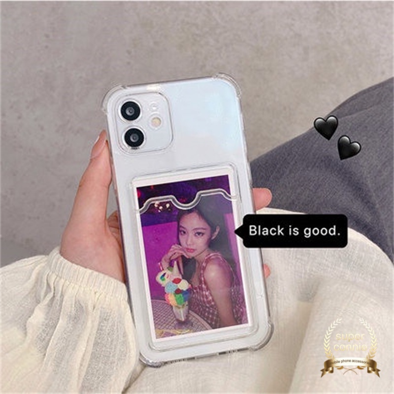 Casing Samsung A53 A14 A04 A04E A33 A23 A73 5G A32 Shockproof Dompet Card Holder Case Samsung A12 A10s A22 A2 A52 M22 M32 F22 A52s Warna Warni Transparan Lembut TPU Cover