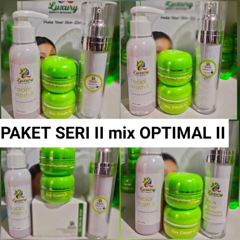 PAKET SERI II MIX OPTIMAL I DAN OPTIMAL II LUXURY BEAUTY SKINCARE