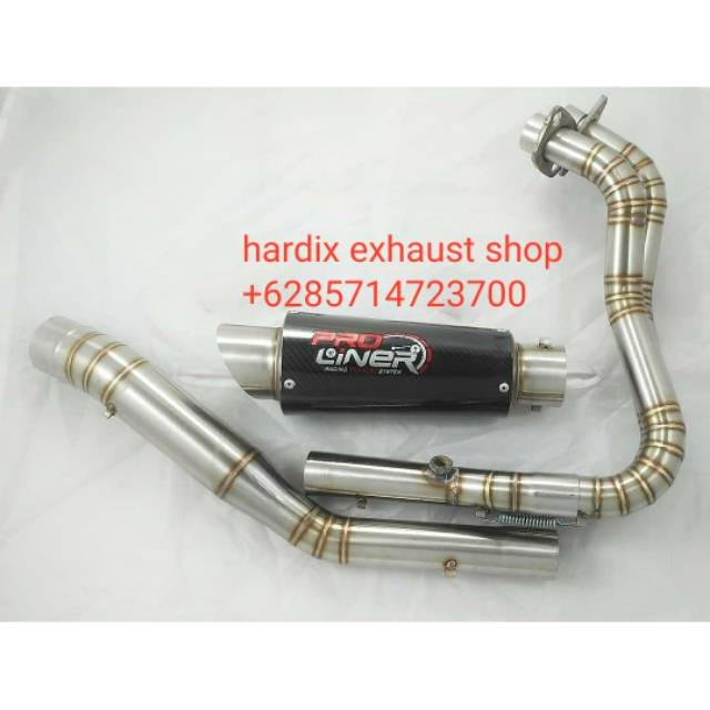 Knalpot full system kawasaki z250 dan ninja 250
