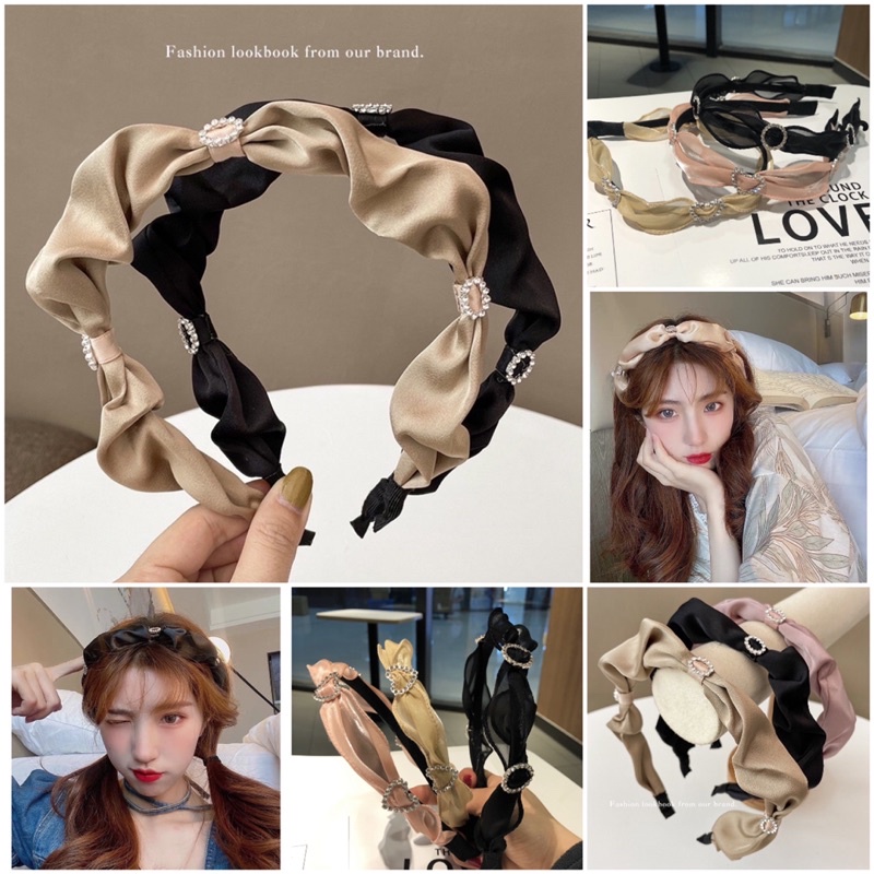 Bando-127/Bendo FASHION/Premium Bandana Simpul Twist Elastis Ala Korea Untuk Wanitaopo