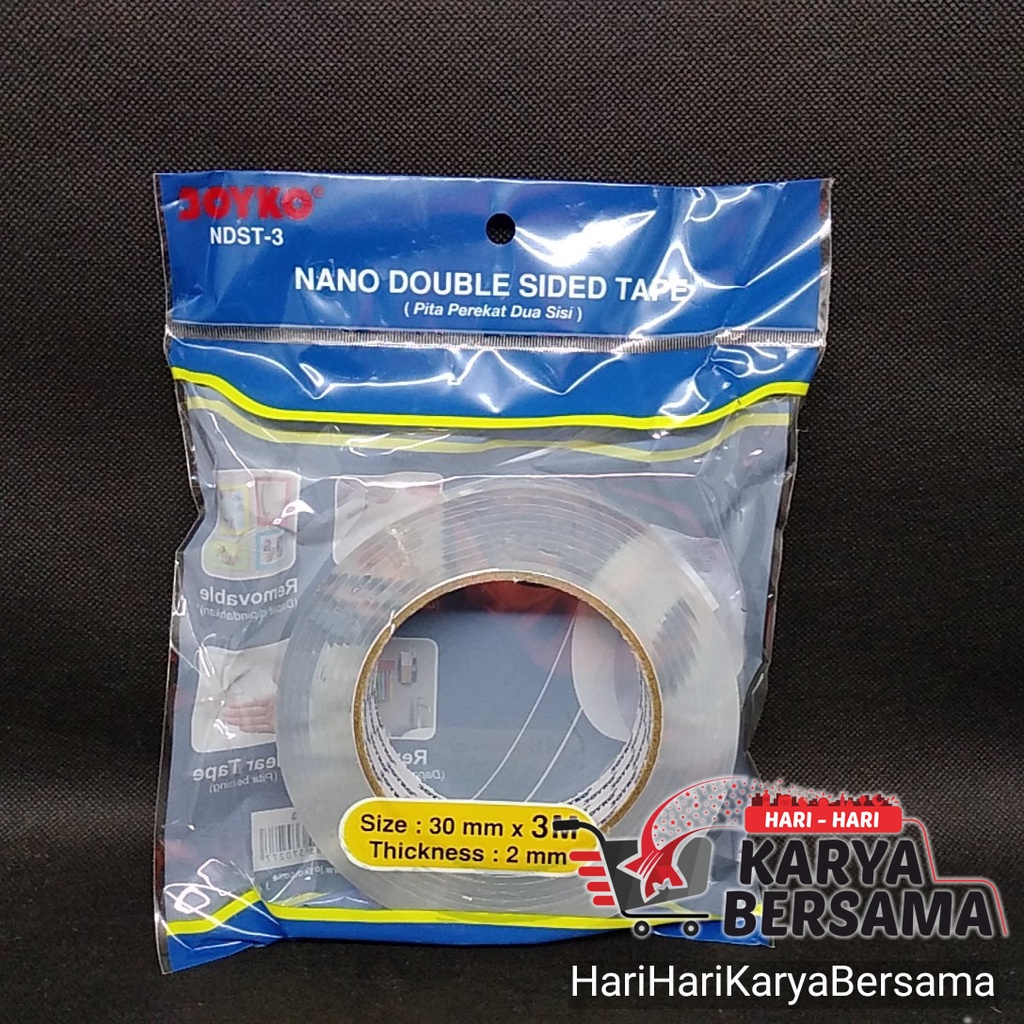 

JOYKO NDST-3 NANO DOUBLE SIDED TAPE 30MM X 3M