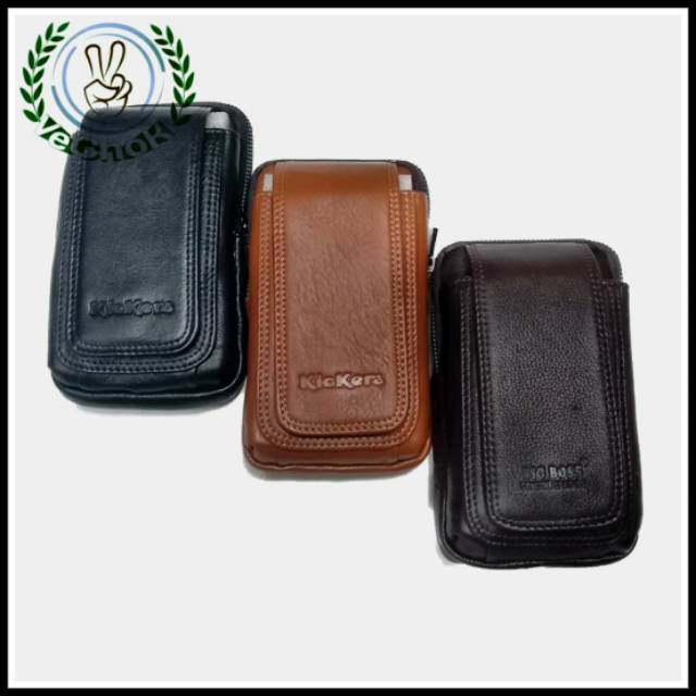Dompet Tempat Sarung HP Kulit Sapi Asli - Big Boss Kickers IE610