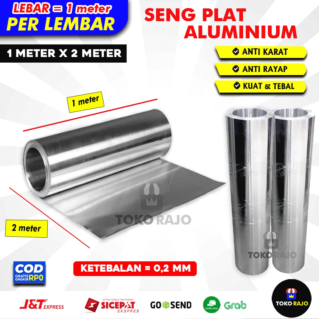 Jual SENG PLAT ALUMUNIUM ALUMINIUM LEMBARAN ALUMUNIUM SHEET SENG PLAT MM MM METER X