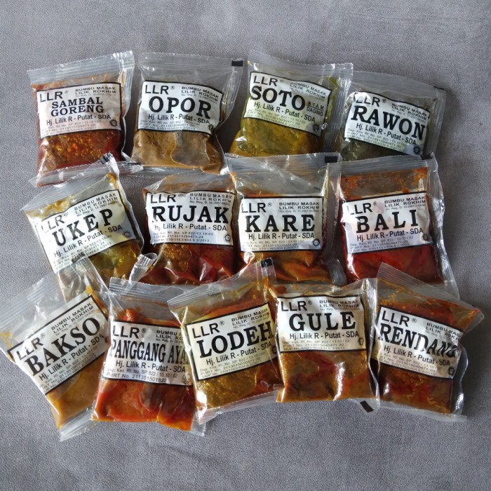 

Bumbu Masak Soto Pecel Mie Rawon Lodeh Kare Bali Rujak DLL 1KG