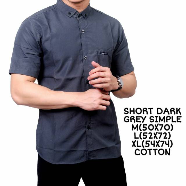 Ⓝxvf-648 Kemeja Pria Polos Fashion Maikel Katun Strit LD100 PJ70 Allsize M L XL Kerja Formal TERBARU