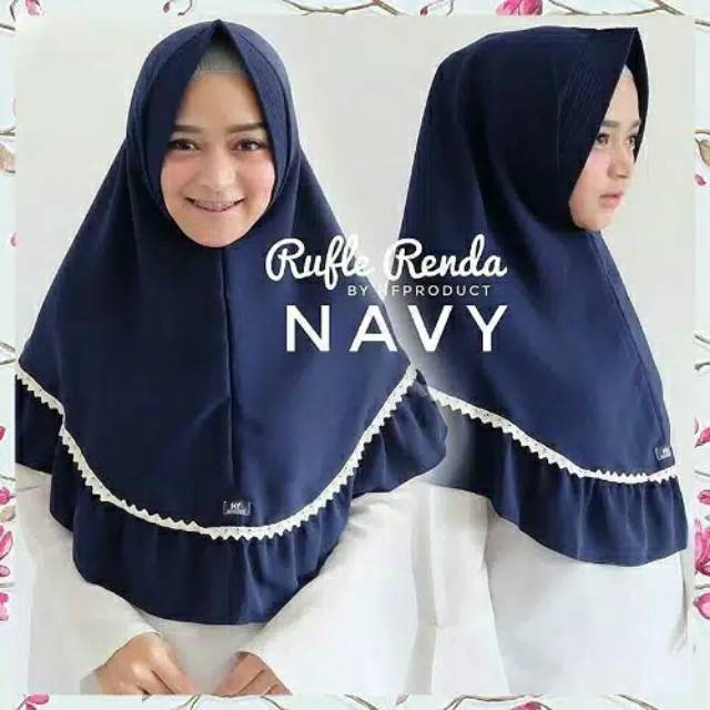 KHIMAR REMPEL RENDA WOLFIS TERMURAH