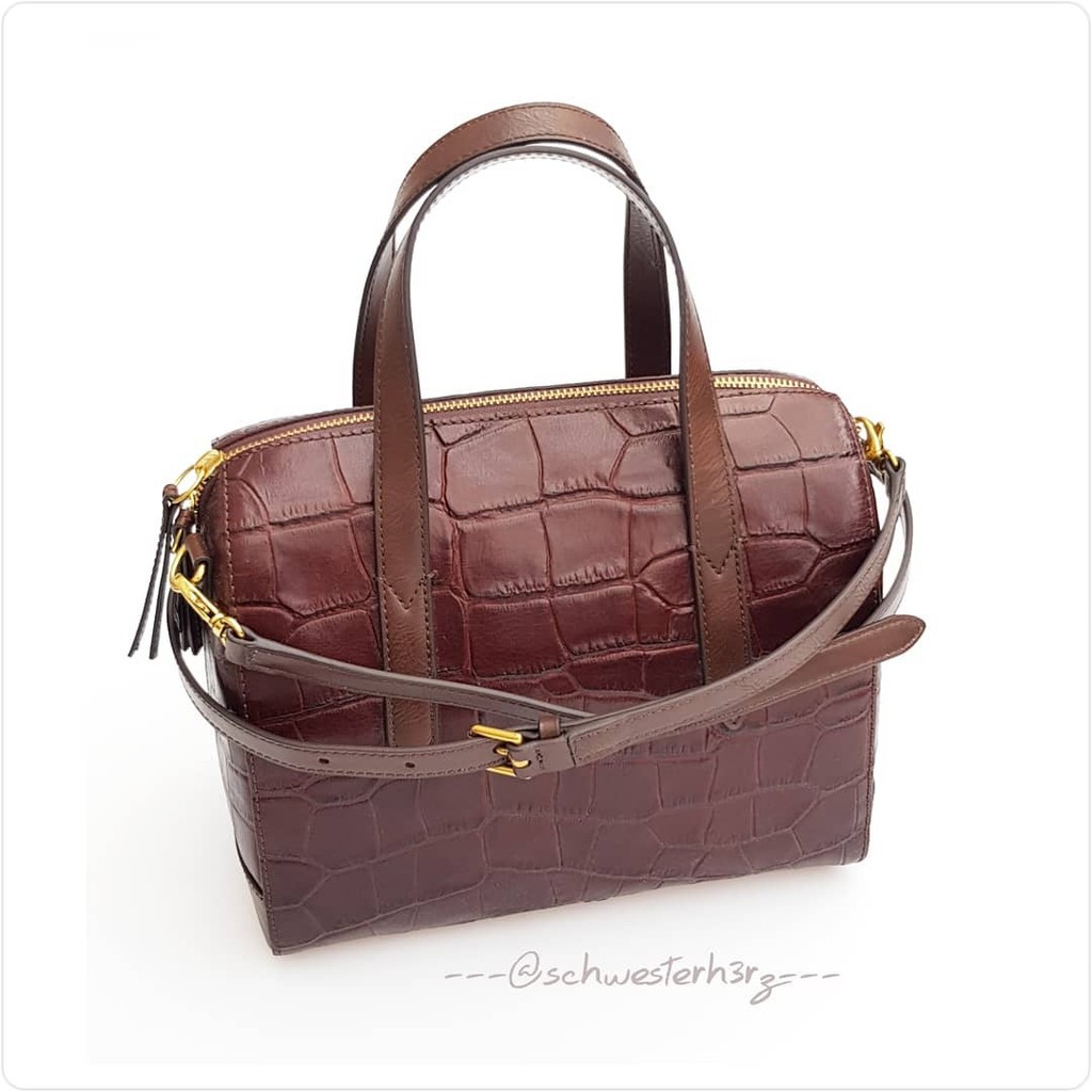 Fossil Sydney Satchel Croco