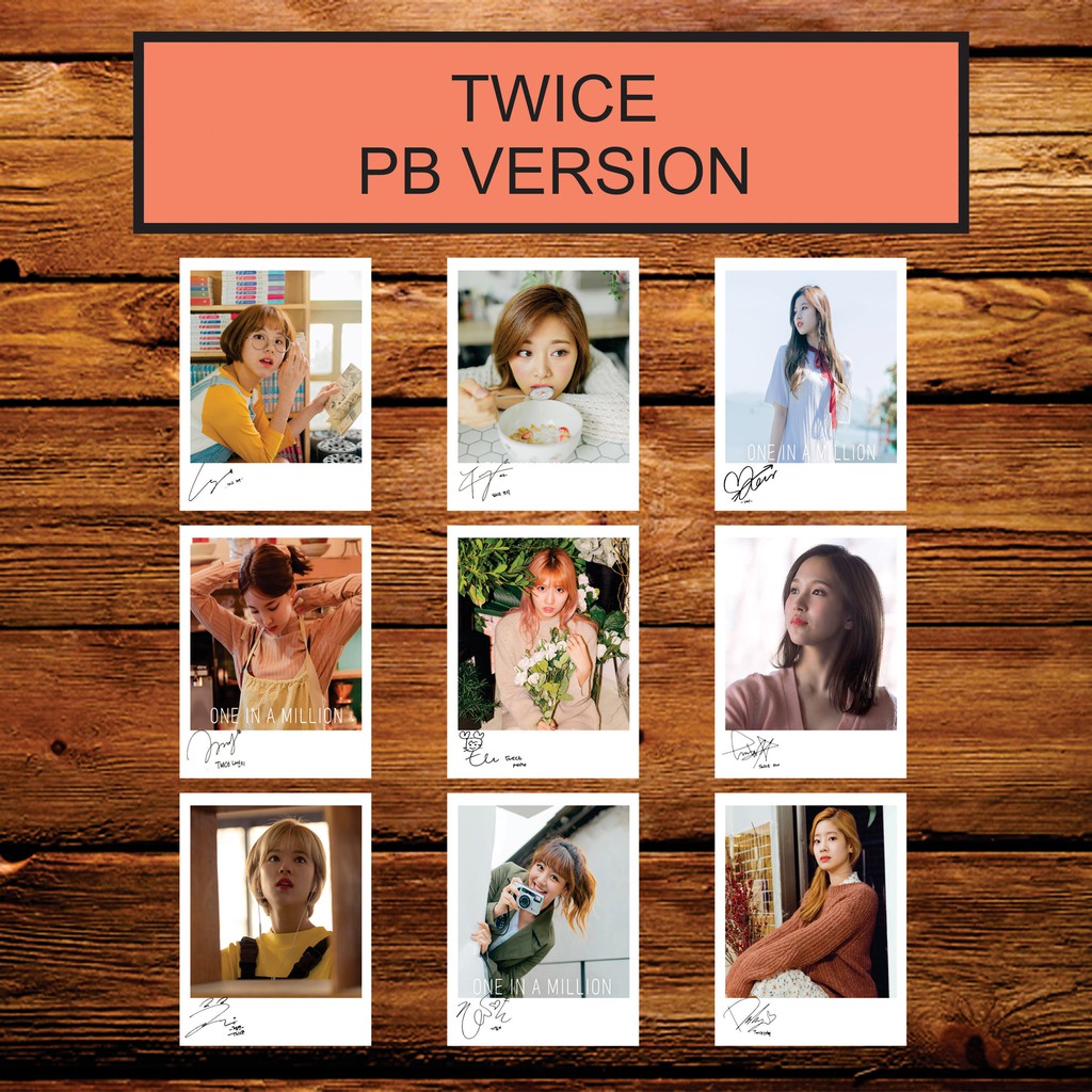 TWICE 01 SIGNED KPOP POLAROID