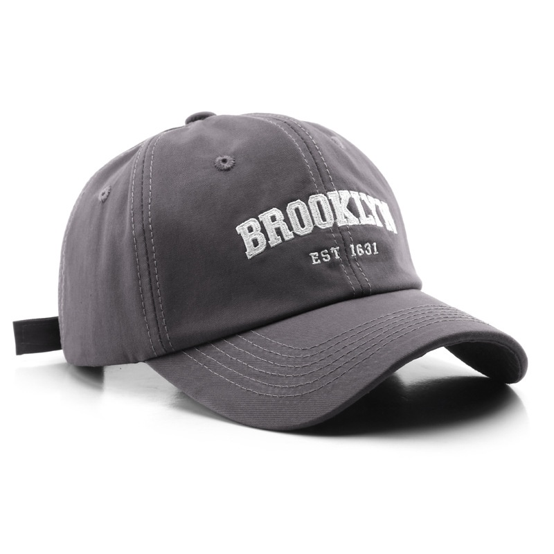 COD Topi Unisex Cap Hat Soft Material Bordir Brooklyn Baseball