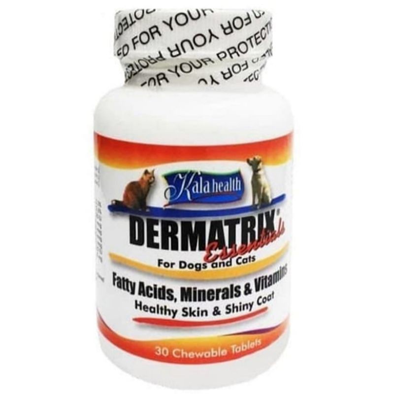 Dermatrix Vitamin Bulu dan Kulit Untuk Kucing dan Anjing isi 30 Tablet