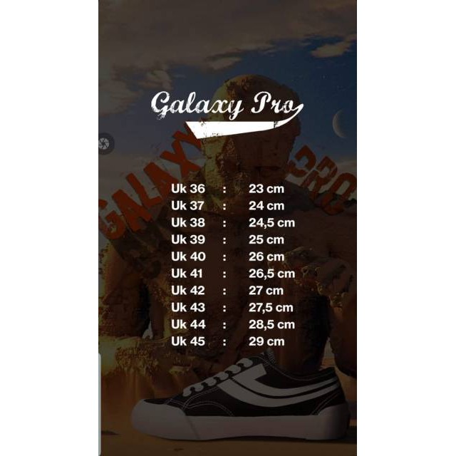 SNEAKERS COWOK HITAM BIRU MISTY  SEPATU JOHNSON GALAXY PRO LOW CUT BLACK WHITE