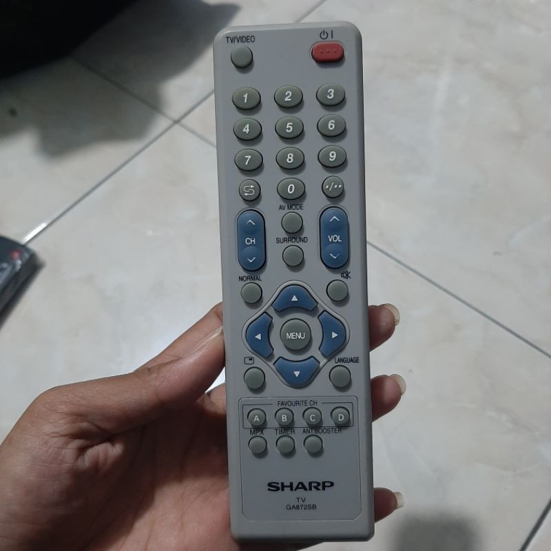 REMOTE REMOT TV SHARP TABUNG SLIM FLAT LED ORIGINAL ASLI