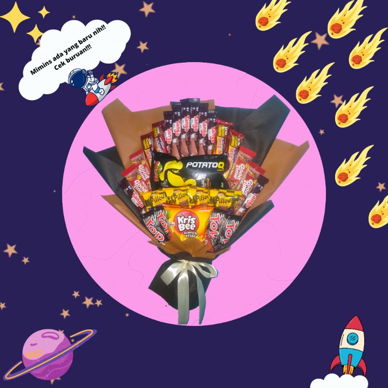 

BUKET SNACK WISUDA/ULANG TAHUN (besar)