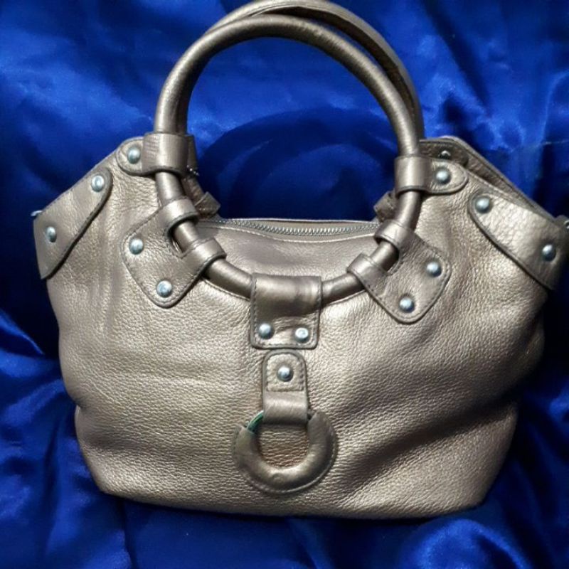 hand bag GINO FERRARIO kulit asli preloved