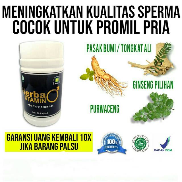 KESUBURAN PRIA / HERBASTAMIN NASA / OBAT PENAMBAH SPERMA PRIA / MENGENTALKAN MEMPERBAIKI SPERMA