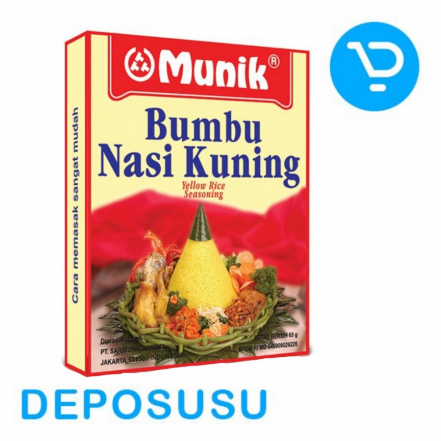 

MUNIK Bumbu NASI KUNING 65g enak | Yellow Rice Seasoning (SKU-34)