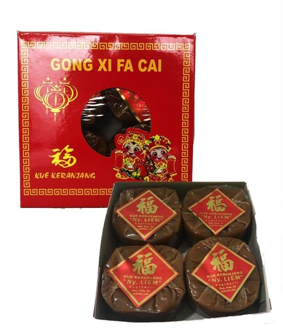 KUE KERANJANG / dodol kue cina merk NY LIEM 4 x 250gr + kardus IMLEK