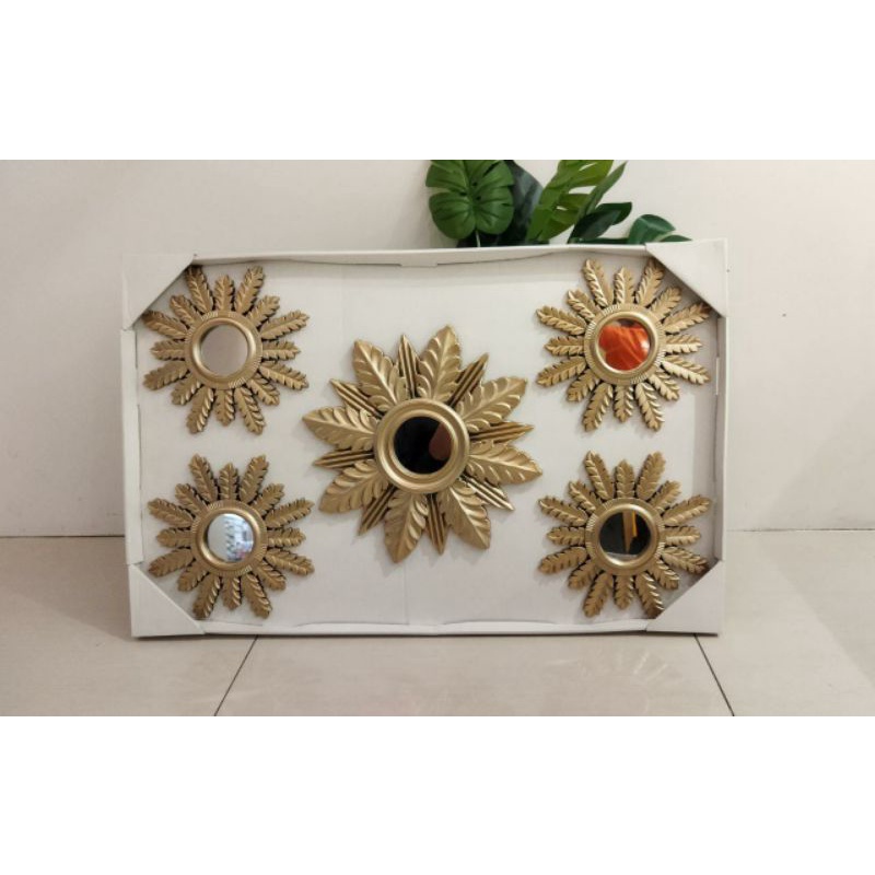 Informa Wall decor cermin / Hiasan dinding set of 5 pcs