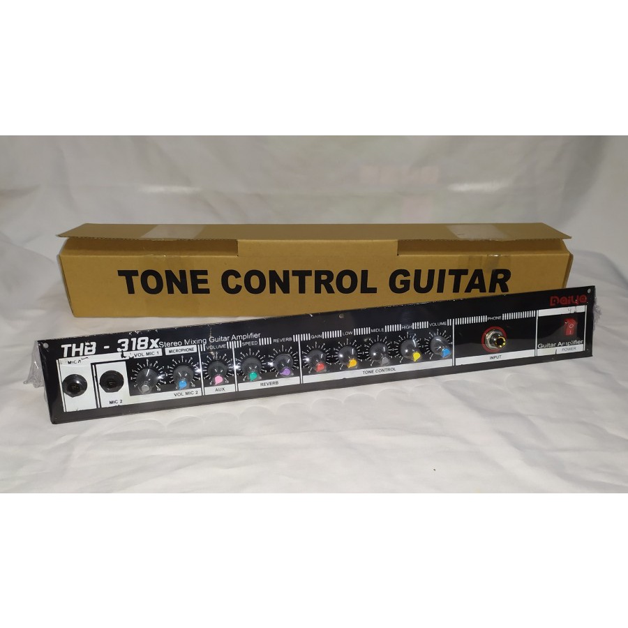 Kit Pre Amplifier Tone Control Guitar Gitar Portable CKJ THB-318X THB 318X Stereo Mixing Guitar Amp