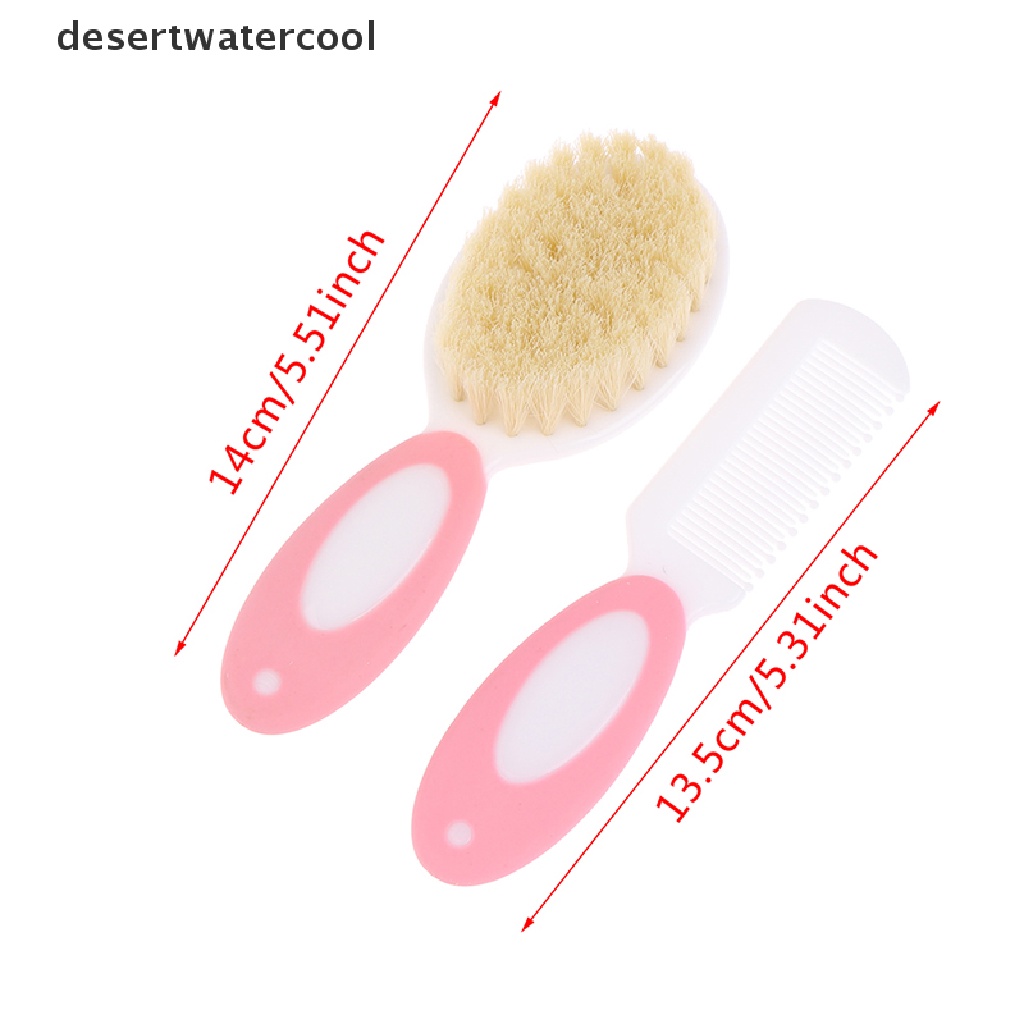 Deid 2pcs / set Sisir Rambut Portable Lembut Untuk Bayi Newborn