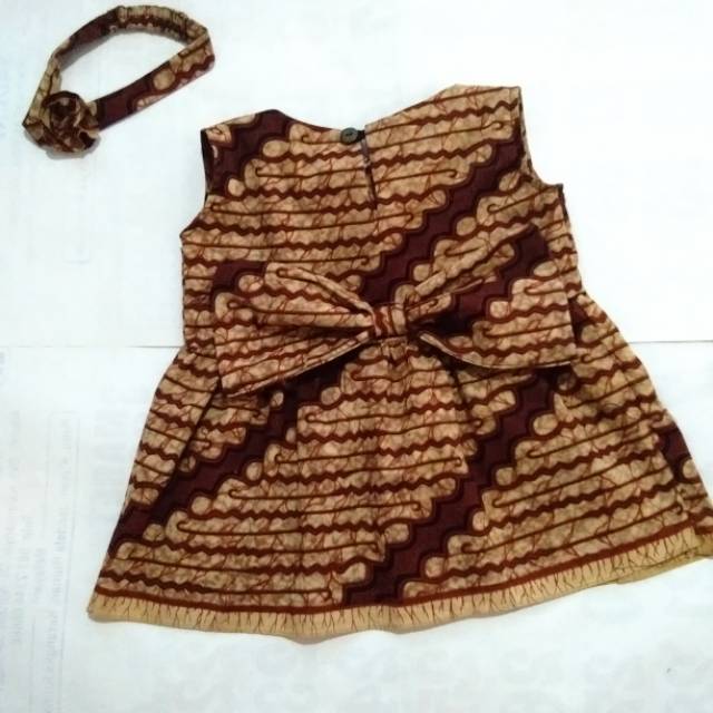 Baju anak / dress batik anak umur 2-3 tahun batik