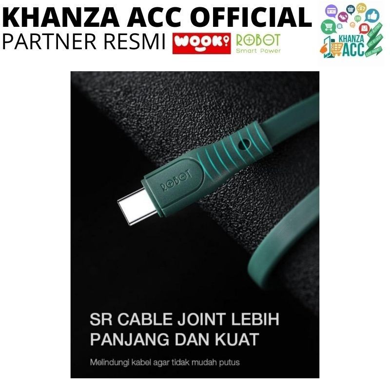 KHANZAACC Robot RGC100 Kabel Data Type C Colorful ( 1 Toples isi 20pcs )