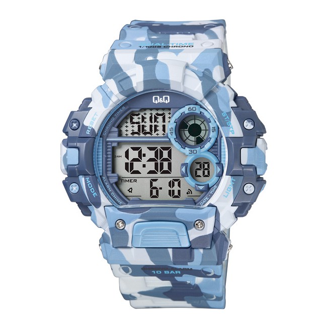Jam Tangan Pria QQ QnQ Q&Q M144 Army Biru Original Bergaransi