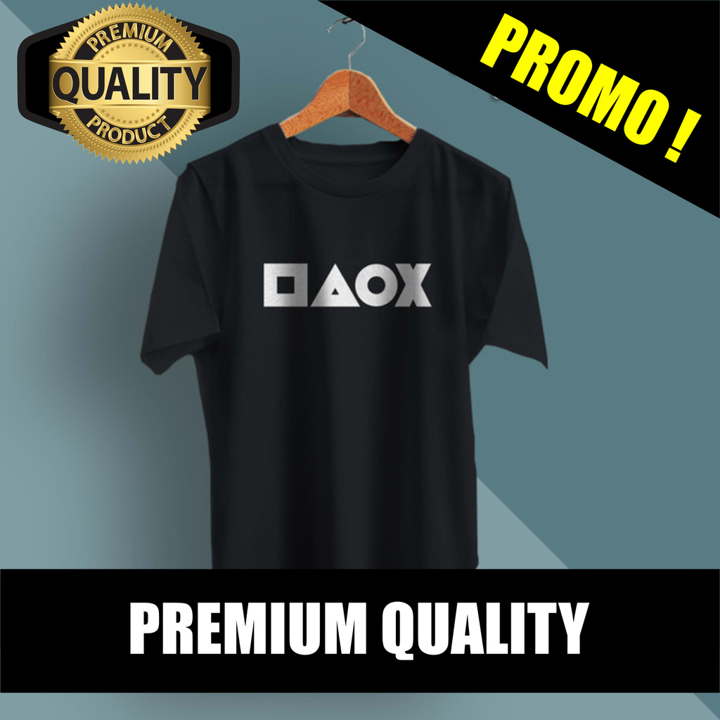 PROMO  Kaos Game Gamers Logo Stik Kualitas Distro Kaos T-shirt T Shirt Baju Distro Pria Wanita Mur