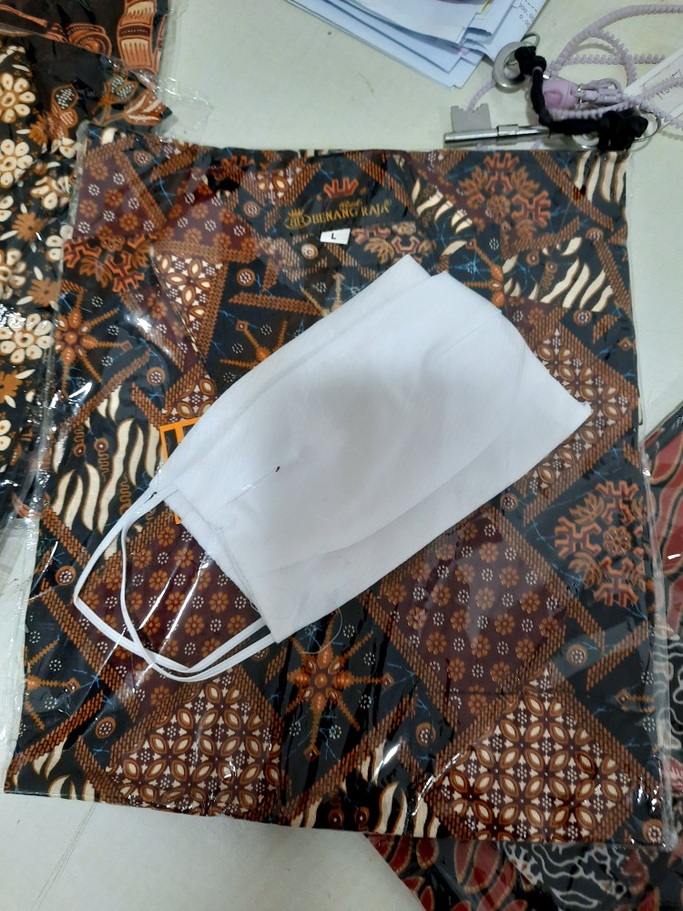 Benang Raja Hem Batik Pria Lengan Pendek Ukuran M L Xl Xxl