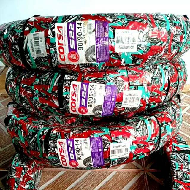 Ban tubles matic corsa uk.90/90. 14 for ban belakang all matic