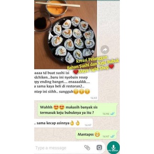 

COD✔️Paket bahan sushi tipe 4 nori cuka bambu shoyu dried seaweed vinegar soy sauce tikar kecap asin shoyu|KD7