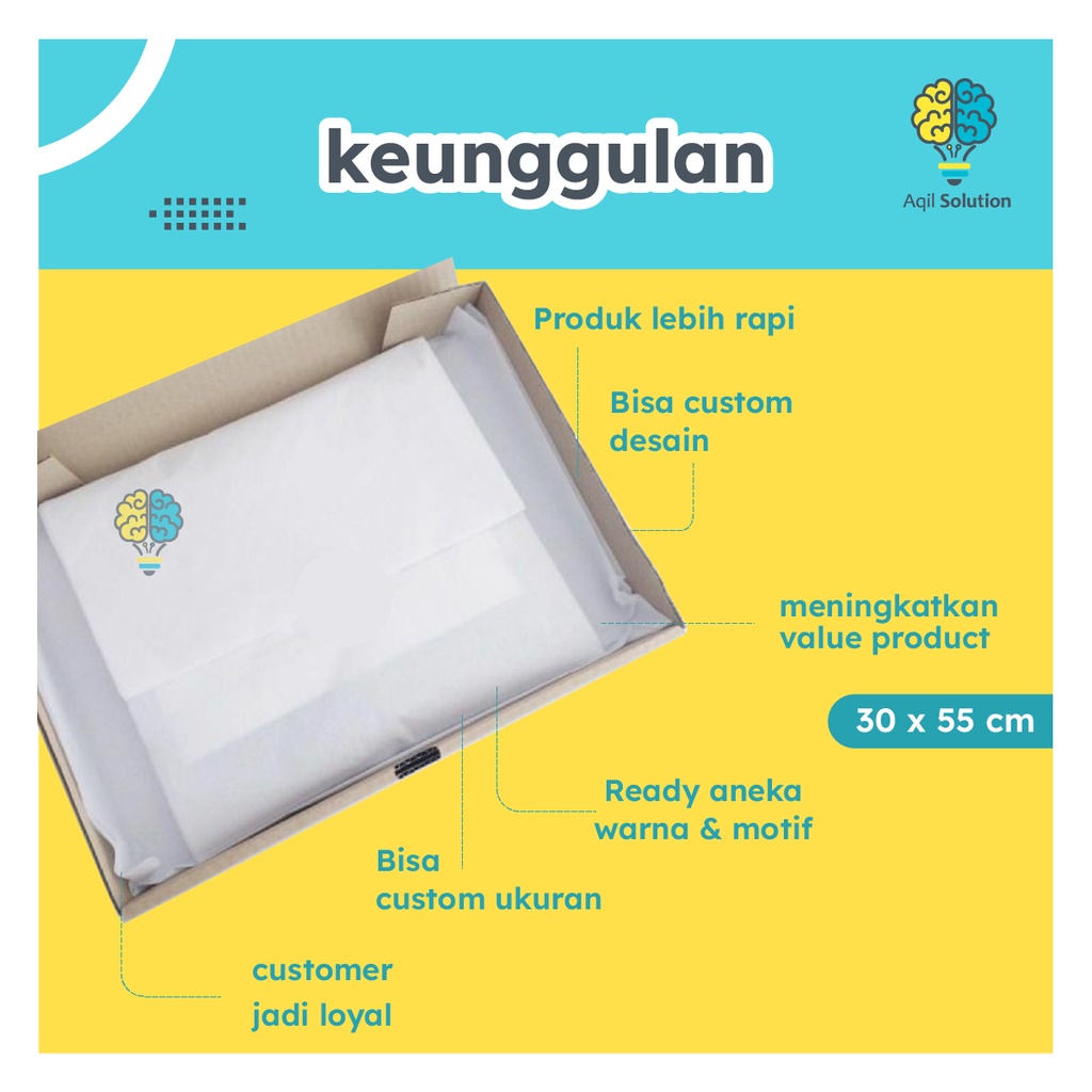 KERTAS TISU (30x55cm) / KERTAS Packing Hampers/ Kertas Baju/ Kertas Sepatu/ Kertas Kado