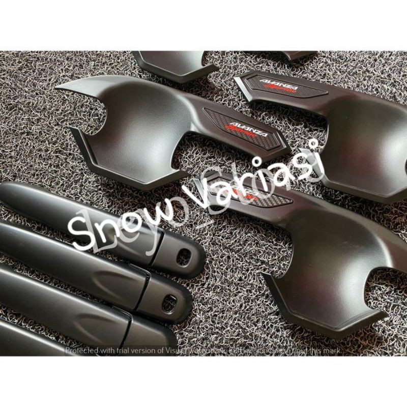 Avanza Veloz 2019 Paket Outer Handle Tank cover Hitam Smartkey keyless