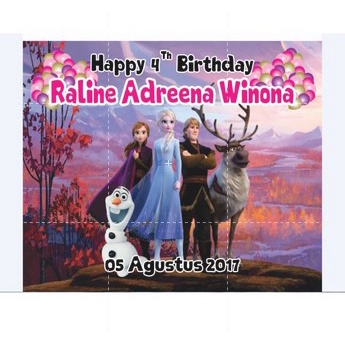 Terlaris Tas ultah Mika Keren UK 25x14x20 (PxLxT)-FROZEN