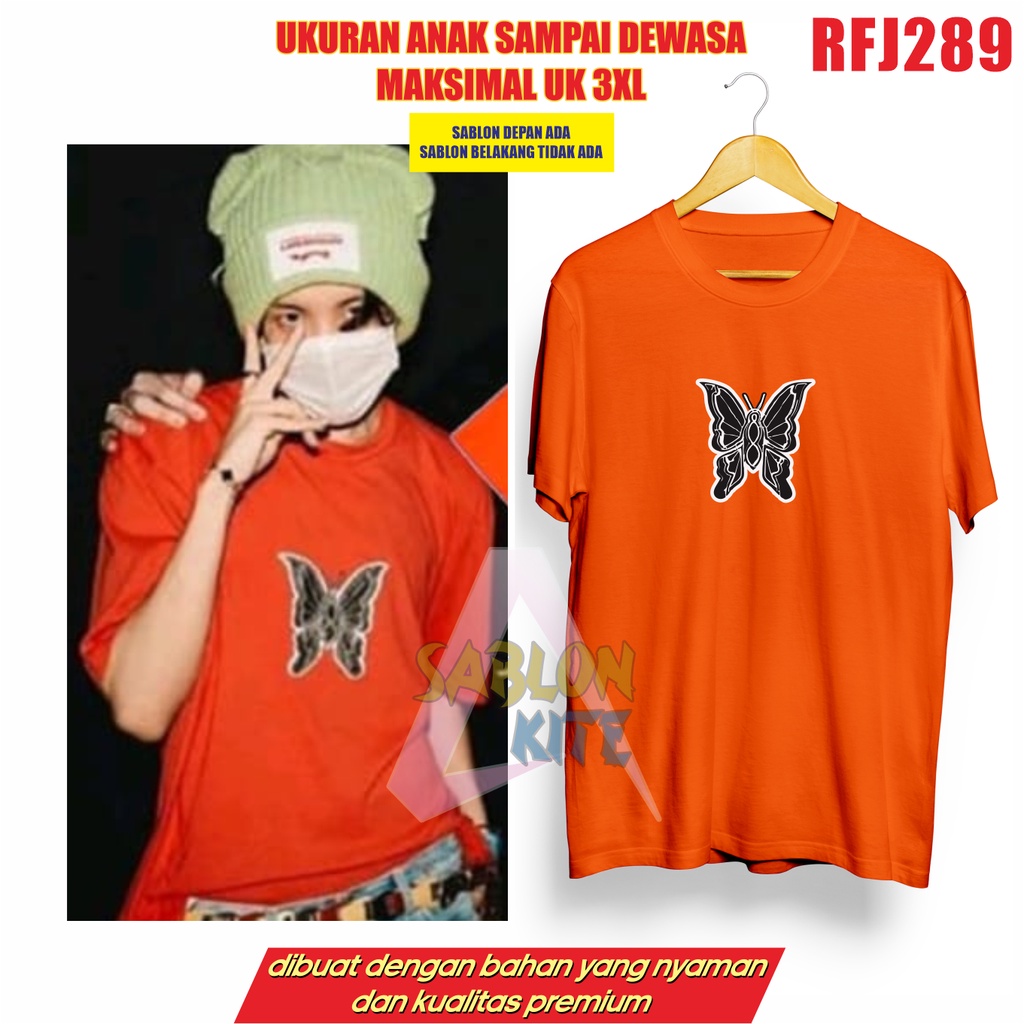 MURAH!!! KAOS JHOPE BUTTERFLY RFJ289 UP TO 3XL